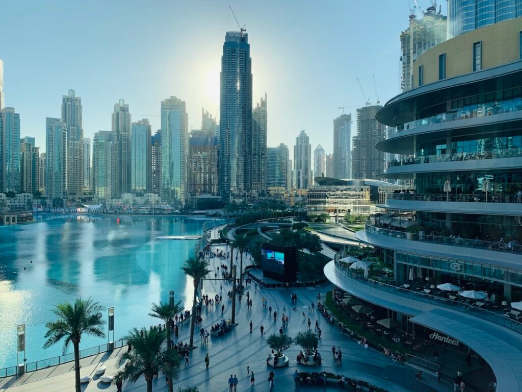 Residential street in Dubai