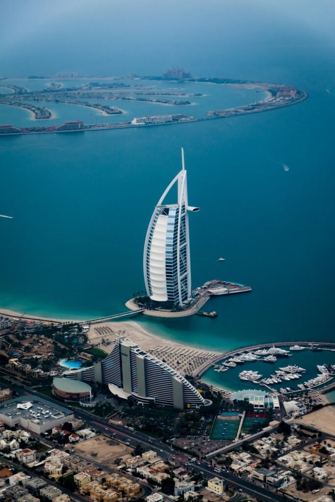 Jumeirah coastline in Dubai