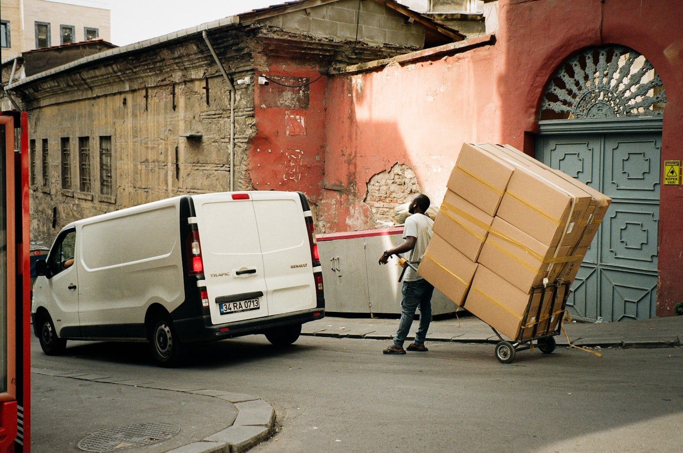 Elite Movers crew unloading a moving van